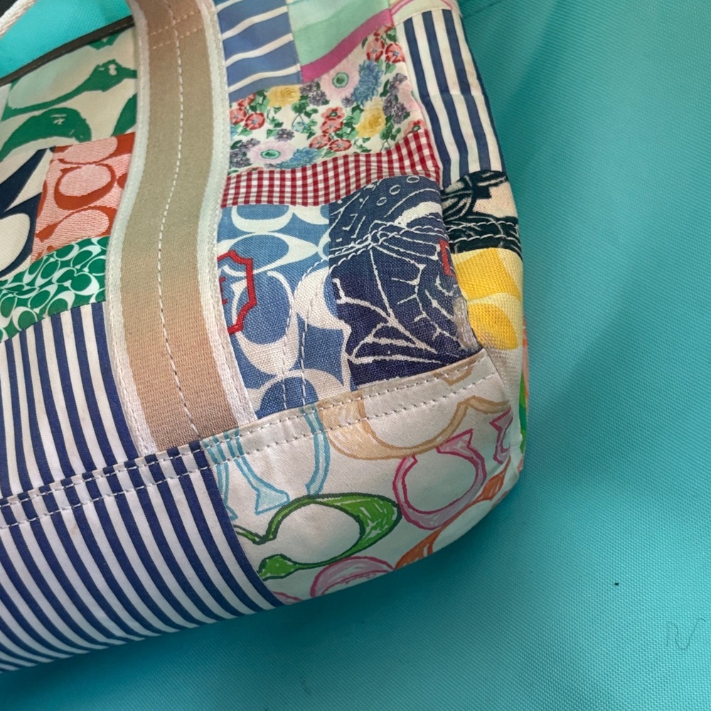 Coach Hampton Multicolor Patchwork Canvas Tote/St… - image 8